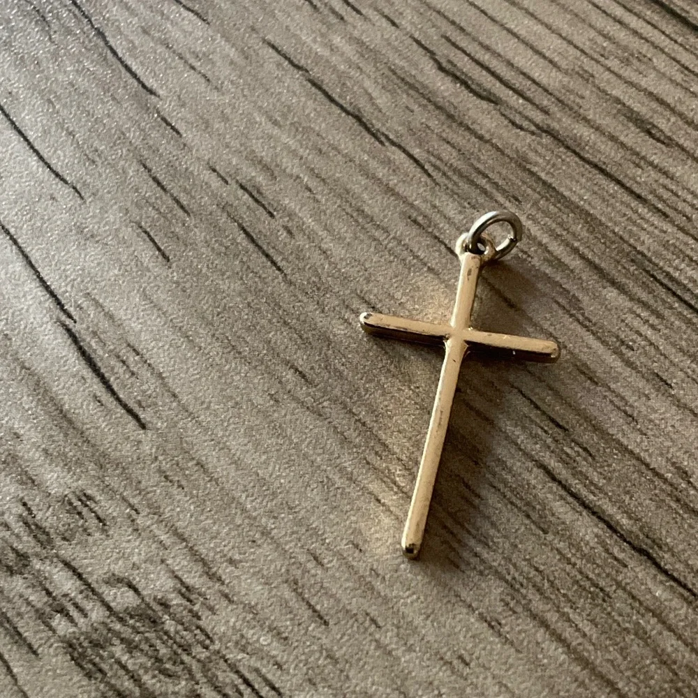 Gold Cross Pendant Charms for Kids - Set of 3